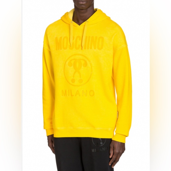 NWT MOSCHINO QUESTION MARK LOGO HOODIE  Men’s EU 48 - Picture 2 of 8